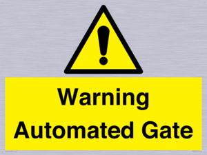 Warning Automated Gate